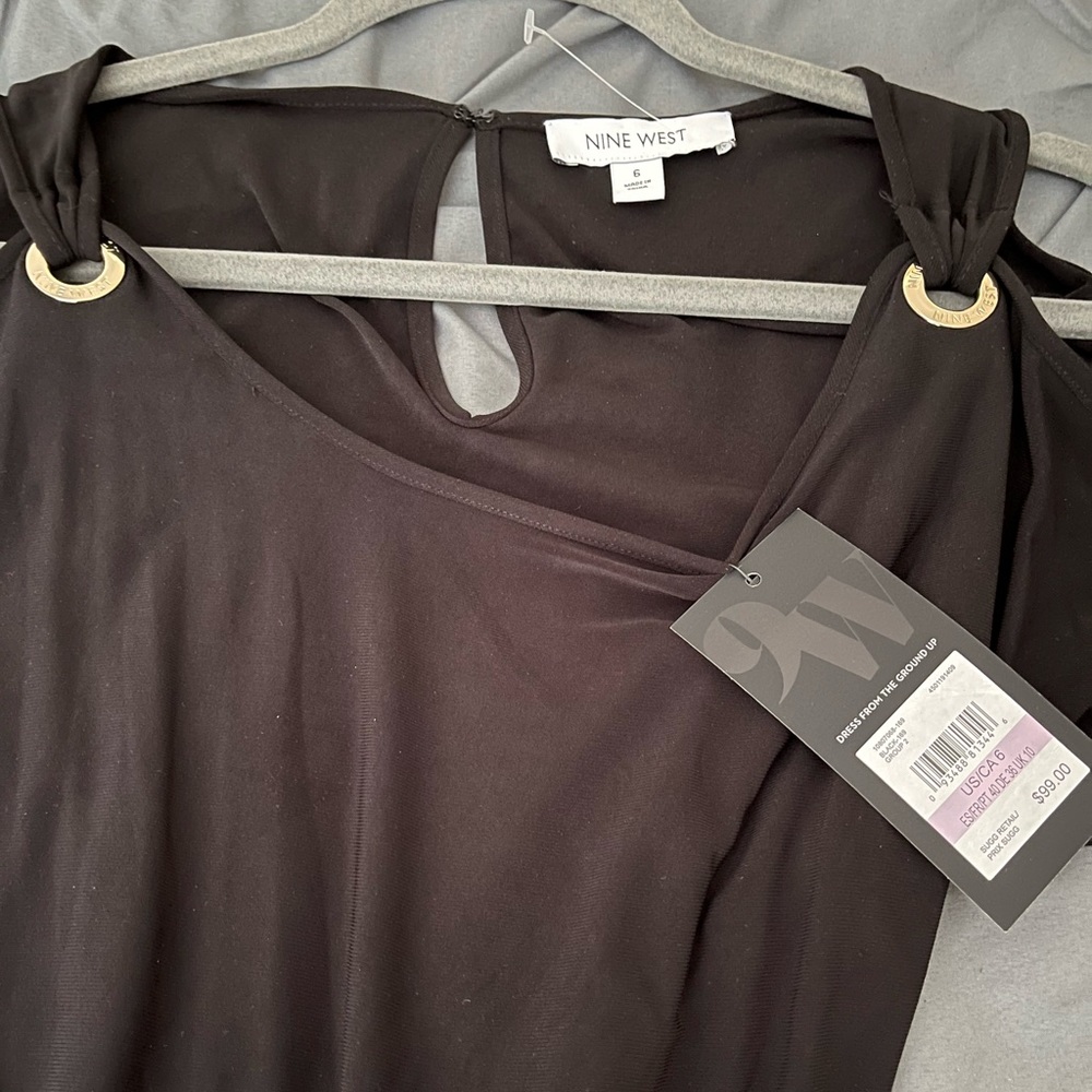 Black NWT Nine West jumpsuit with pockets!
